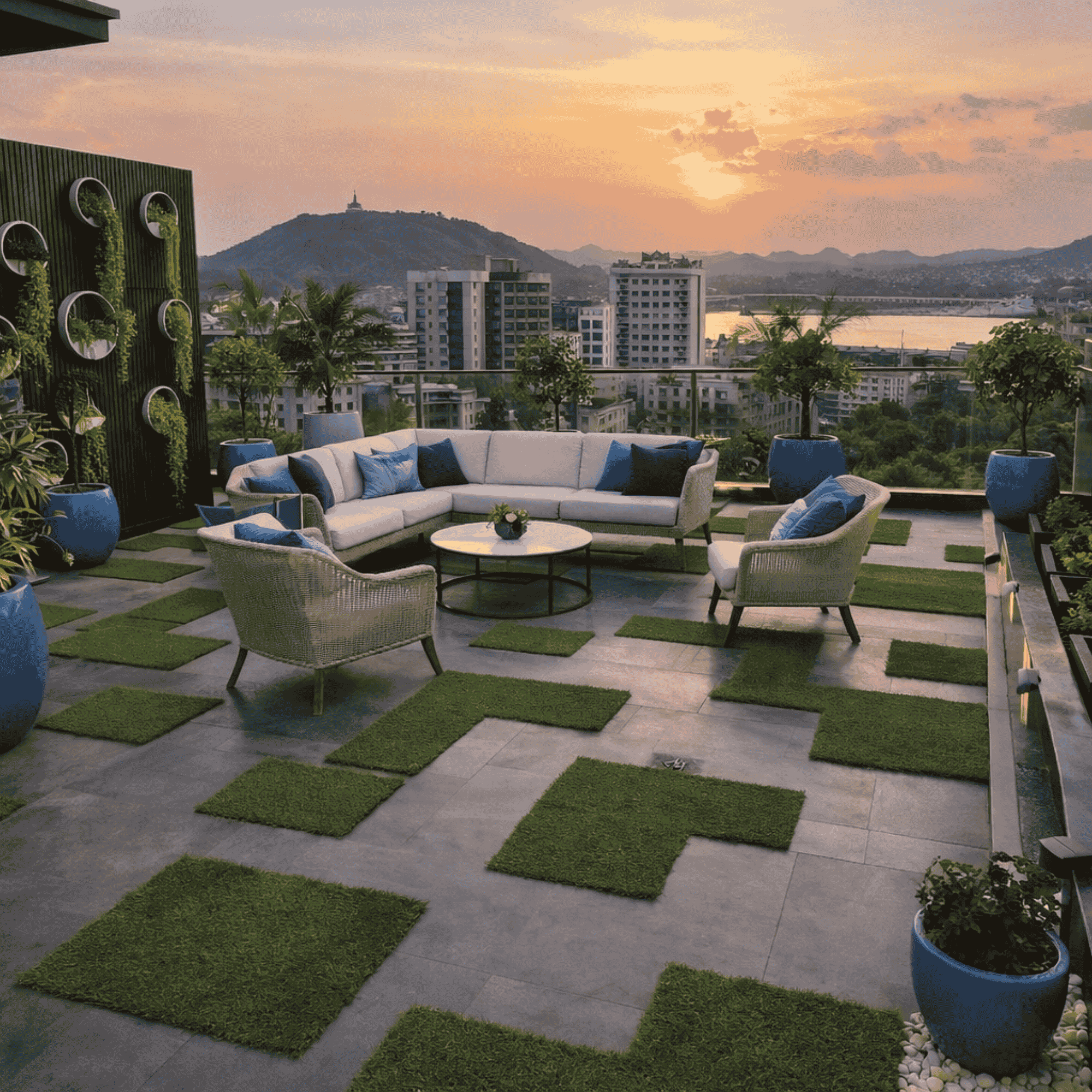 Landscaped Terrace